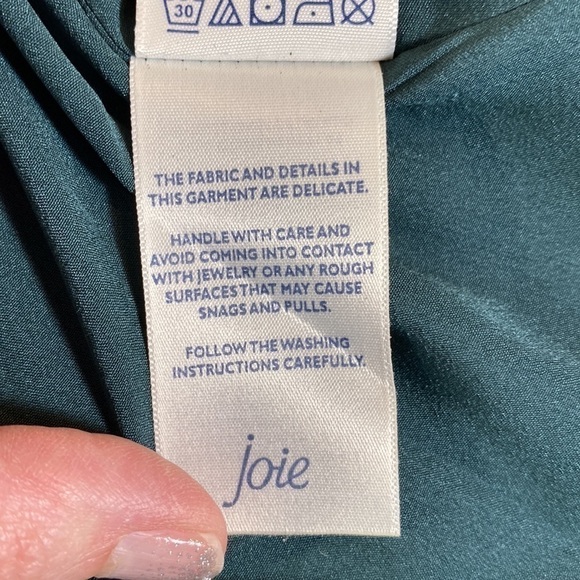 JOIE Ladies Artic Animal Spot Balloon Sleeve Dress Green Size Large‎ - Picture 11 of 15